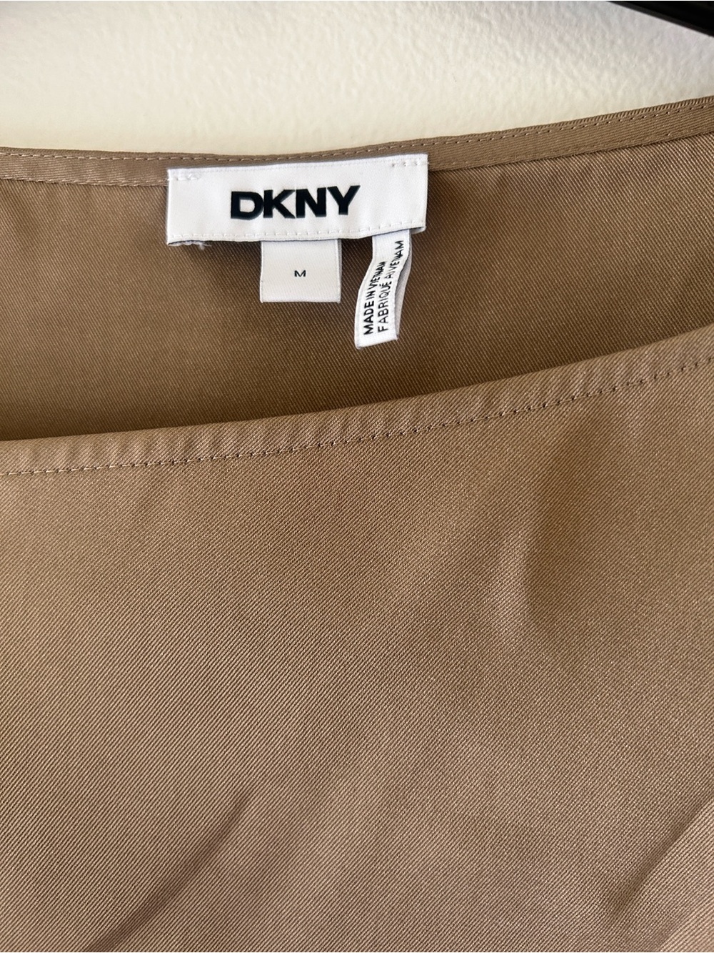 DKNY Brown Asymmetric Silk-Blend Blouse - Picture 2 of 8